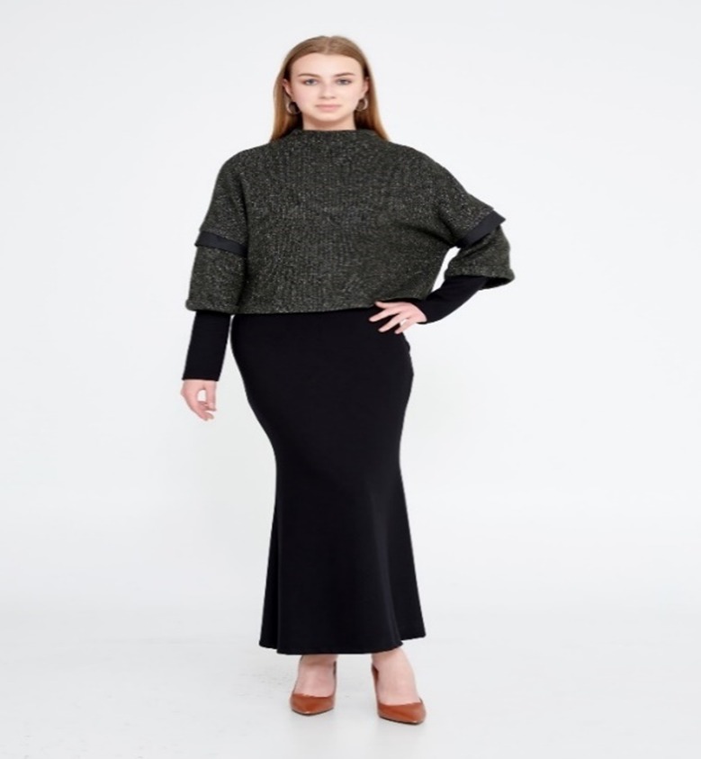Jersey Mix Knitted Dress