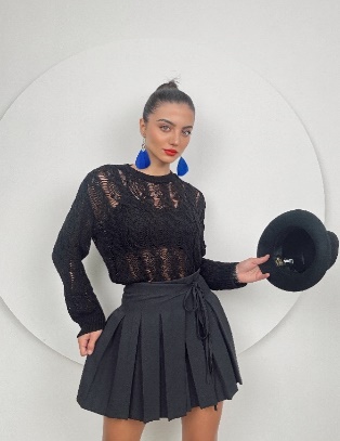 Long Sleeve Black Top