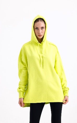 Women Neon Yellow  Hoodies