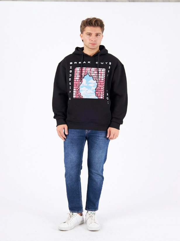 Jersey Long Sleeve Spiderman Hoodie
