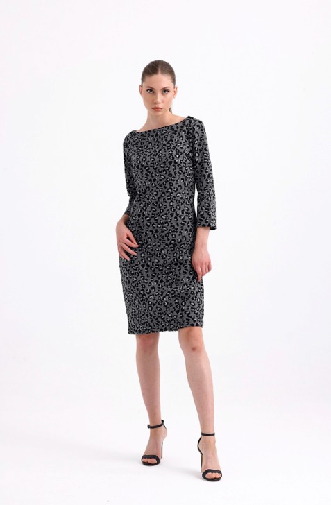 Leopard Print Midi Dress